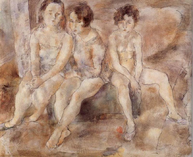 Jules Pascin Three Lass china oil painting image